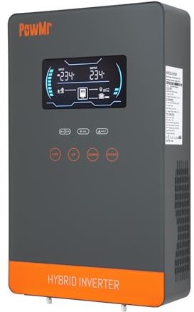 Begoniape 4200W Hybrid Wechselrichter 24V Solar Laderegler MPPT DC24V-AC230V 120A Balkonkraftwerk Solar Wechselrichter Ladegerät mit WiFi Modul und Eingebaute Lüfter