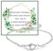 Charfia Trauzeugin Armband, Trauzeugin Fragen Trauzeugin Geschenk Armband Herz und Karte mit Geschenkbox, Brautjungfer Geschenk Armband Braut für Hochzeit Schmuck