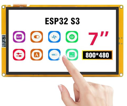 APKLVSR ESP32-S3 ESP Display,ESP32 S3 Entwicklungsboard 7 Zoll TFT-Modul Touchscreen WiFi + Bluetooth ESP32 S3 Display Kompatibel mit Arduino/LVGL
