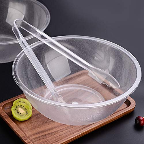 Aramox Bols de Service en Acrylique Transparent, Grands Récipients à Salade Robustes pour la Vaisselle de Buffet (Grande taille 30 cm, résistance aux chutes 330 g)