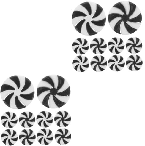 Warmhm 2 Sätze Zuckerstangen-Set Weihnachtszuckerstangen Fake-Candy-Craft-windmühle Keine Riesige Zuckerstange Süßigkeiten Christbaumschmuck Schwimmbad Funkeln Rot Plastik 10 Stück * 2