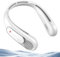 Dnenellr Ventilador de Cuello, 6000 mAh Ventilador Cuello Portatil Recargable USB, 3 Velocidades, Apto para Hombres, Mujeres, Niños, Uso en Interiores, Exteriores y Viajes (Blanco)