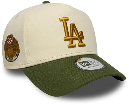 New Era Los Angeles Dodgers E-Frame World Series Sidepatch Cap beige grün - One-Size