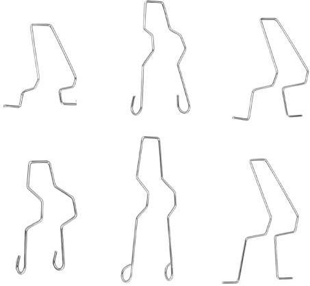 Clips De Resorte De Retención De Bombilla 6 Piezas 5ZHSFULLKIT | Compatible con H1/H3/H4/H7, Clip de Resorte para Faro para Faros Delanteros y Luz de Cruce en una Gran variedad de Vehículos