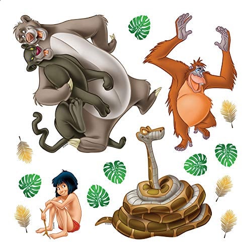Disney Das Dschungelbuch Kinderzimmer Wandstickers, Wandtattoo junge deko von AG Design 30 x 30 cm | DKs 1093