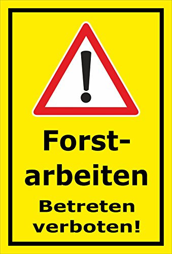 Melis Folienwerkstatt Cartello Adesivo – Lavori forestali – Vietato Entrare – S00359-027-C +++ Disponibile in 20 Varianti