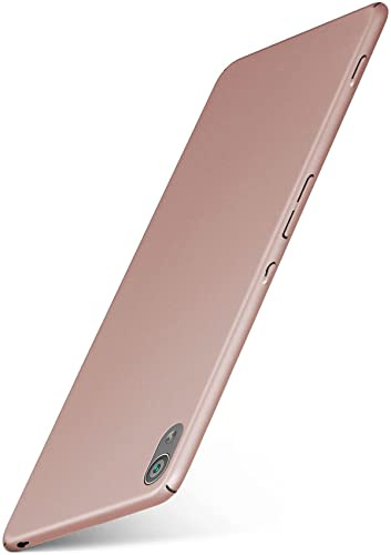 moex Alpha Case für Sony Xperia XA Hülle Ultra Dünn, Schutzhülle mit erhöhtem Kameraschutz, Slim Cover Hardcase Backcover, Dünnste Handyhülle Minimalistisch, Rosegold
