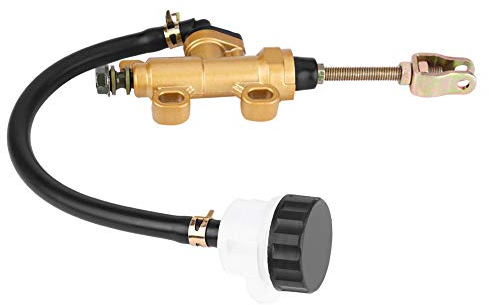 Motorrad Hydraulische Bremszylinder, Universal hinteren Fußbremse Hauptbremszylinder Pumpe Hydraulische Pumpe mit Reservoir für Motorrad Dirt Fahrrad ATV
