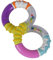Simba 104010177 - ABC Motorik Acht Rassel, zum Rasseln, Greifen und Verdrehen, 16cm