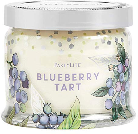 PartyLite Duftkerze mit 3 Dochten - Geruch: Blaubeerkuchen