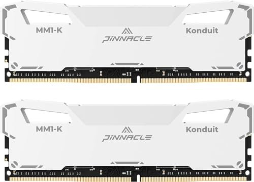 Timetec Pinnacle-Konduit DDR4 XMP2.0 Overclocking 1.35V Dual Rank Compatible pour AMD et Intel Desktop Gaming PC Module - Blanc (3200Mhz 16GB(2x8GB))