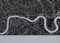 A3 London City Street Map Print Charcoal (Matt Art Paper)