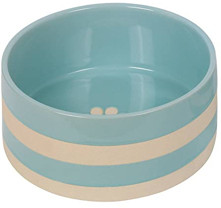 Nobby Keramik Napf Strio, Mint/Creme, Ø 21,0 x 8,5 cm, 2,00 l, 1 Stück