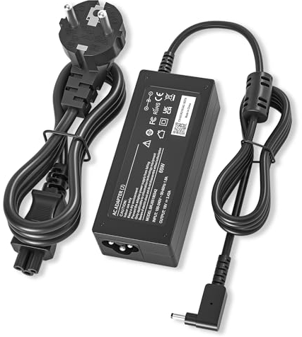 NATNO 65W Cargador para Acer Swift 1 3 5 SF314-51 SF314-52 SF315-41 SF314-42 Chromebook 11 13 14 15 R11 CB3 CB5 C720p CB3-131-C3SZ CB5-571 Acer Aspire One Cloudbook 11 14 Ordenador Portatil Adaptador