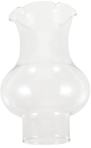 Clear Glass Oil Lamp Chimney - 3Cm Diameter, Vintage Kerosene Lamp Shade Replacement