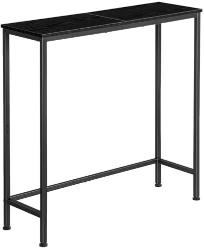 Console Table, Slim Console Table for Hallway, Entryway Table Hallway Table Sofa Table, Compact Display Table for Living Room, Metal Frame, Sturdy, Black
