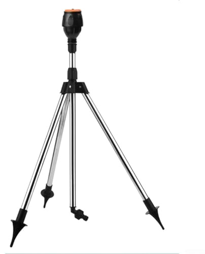 Aspersor de Césped Trípode Giratorio, 360° Ajustable riego Giratorio automático hasta 94cm