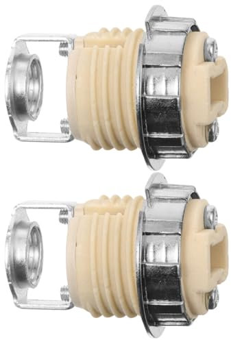 IMIKEYA 2 Stück G9 Lampenfassung mit Halterung Keramik G9 Gewinde LED Lampenfassung Halogenfassung mit Ring für LED CFL Halogenlampen