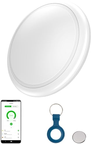 EMEBAY Traqueur Bluetooth Localisateurs D’Objets, Fonctionne avec l’App Mobile Compatible Android et iOS, Tracker Anti-Perte pour Valises Portefeuilles Clés Animaux domestiques Enfants âgés