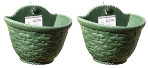 Genérico Jardineras De Pared, 4 Colgante Jardineras De Pared,No Es Necesario Hacer Agujeros Vistoso Macetas Colgantes Adecuado para Decorar Balcones, Jardines Y Patios,19.5×15×16cm