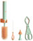 BOKIOESDE Mam Bottle Brush Set Elektrischer Flaschenreiniger für Mam Bottles Flaschenbürste Tragbares Reise Babyflaschenreiniger Bürstenset, grün 4St