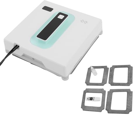 Fensterputzroboter Kabellos 2500Pa Dual-Wasserspray Fensterroboter 3 Reinigungsmodus Fenster Roboter 50ml Wassertank Kapazität Fensterreiniger Roboter 135kg Papst Last Elektrischer Fensterputzer