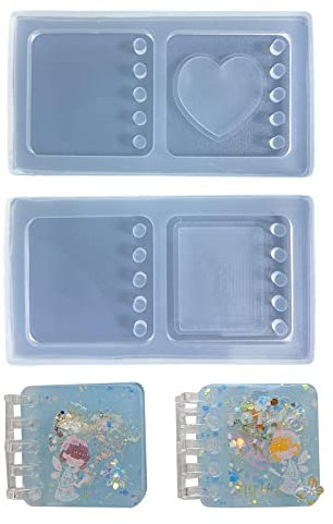 Mumuve Notizbuch-Harz-Form, weiches Silikon, Buchgehäuse, Epoxidharz-Gussformen