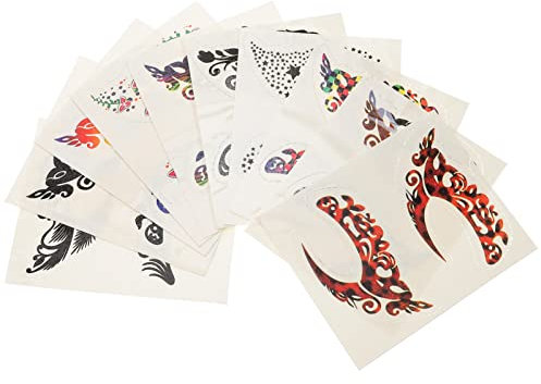 Beaupretty Set Di 20 Adesivi Per Eyeliner Adesivi Per Ombretti Temporanei Facili Da Staccare Perfetti Per Cosplay E Feste.
