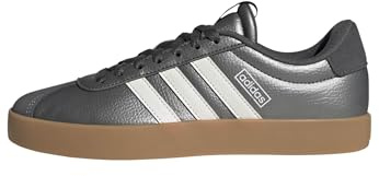 adidas Women's Vl Court 3.0 Shoes, Iron Met./Core White/Grey Five, 7 UK