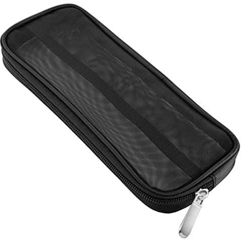 Makeup Brush Case Cosmetic Brush Storage Bag Travel Cosmetic Holder Mesh Organizer for Men Women Beauty Tools Black