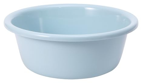 Ejoyous Washing Bowl, Round Plastic Sink 12 Inch Household Blue with Reinforced Design for Dishes, Laundry, Kitchen or Garden