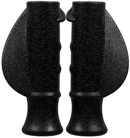 Rollstuhl Griffüberzüge 2 Stück aus Kunststoff, Rutschfest für Gehwagen | Ergonomische Unterstützung, Einfache Montage, Schwarz, für Pflege und Reha, Angenehmer Halt