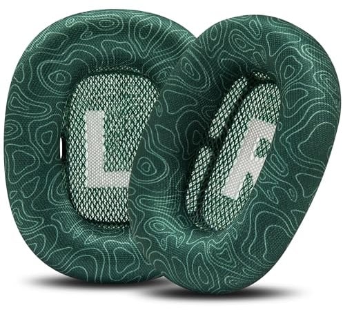 WC PadZ Max – Ohrpolster für AirPods Max 1 & 2 | Von Wicked Cushions | Weicher Stoff, erhöhter Komfort und einzigartiger Stil | Emerald Tide
