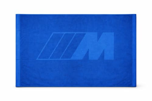 BMW M Performance Strandtuch Handtuch Badetuch Saunatuch Blau 100 x 180 cm Geschenkidee