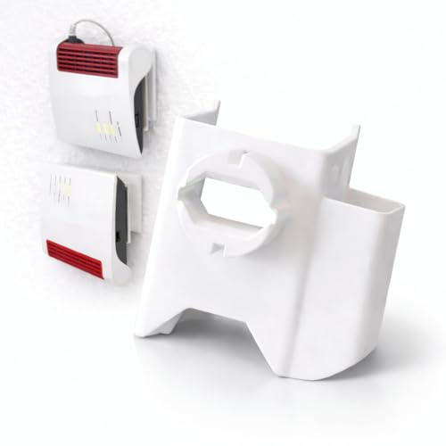 Plugee Steckdosenhalterung für Fritz!Box – Router-Halterung ohne Bohren und Kleben – Kompatibel mit Fritz!Box 7530, 7530 AX, 7510, 4630, 4050, 5530 Fiber, 6850 LTE, 6850 5G – 1 Stück