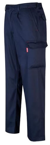 Portwest Bizweld FR Cargo Pant, Size: M, Colour: Navy, BZ31NARM