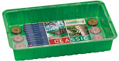 Romberg Anzuchthaus M PLUS COCO 36 x 22 x 13 cm + 28 Kokos -Quelltabletten