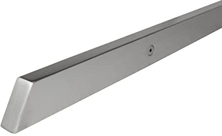 INOXLM Rampe escalier rectangulaire en Acier Inox AISI 304 40x20mm, Main Courante Pour Escalier Finition Satinée Made in Italy, Garde corps escalier pour Intérieur et Extérieur (Gris 190 cm)