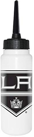Sherwood NHL Trinkflasche 1000 ml, Los Angeles Kings, Eishockey Trinkflasche, Sportflasche mit NHL Club Logo, biegsamer Silikon-Trinkhalm