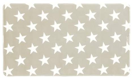 WENKO Wanneneinlage Stella Taupe - Antirutsch-Badewannenmatte mit Saugnäpfen, Kunststoff (TPR), 40 x 70 cm, Taupe