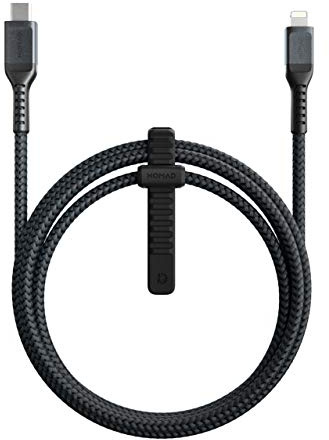 Nomad Kevlar Kabel, USB-C auf Lightning, 1,5 m, schwarz