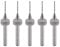 sourcing map PCB Forets 0.8mm Carbure Tungstène Carbure Rotatif Outil Bijoux CNC Gravure Imprimer Circuit Planche Micro Forets 1/8 Pouce Queue 5Pcs