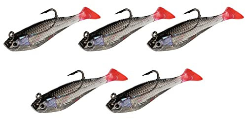 Fishing Lures Set, 3D Eyes Soft Fishing Lure Single Hook Baits Artificial Bait Fishing Accessories for Sea Bass Pike Trout Perch