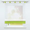 SCHOAL Raffrollo mit Schlaufen Transparente Raffgardine Schlaufenrollo Gardinen Modern Voile 1 Stück BxH 100x155cm Grün