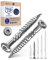 Vite da terrazza in acciaio inossidabile TORX a testa di lente a tacca di taglio TORX e nervature di pelatura in C1 5-mm di spessore 50-mm lunghezza della vite 50 pezzi 32-mm fil. parziale 5x50