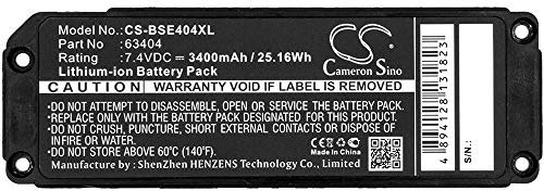 Replacement Battery for Bose model, fits Part No Soundlink Mini, 413295 7.4V 3400mAh/25.16Wh Li-ion 112.4g / 3.96oz Size: 112.46 x 37.78 x 40.76mm Black