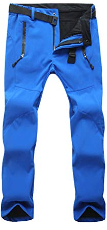 Onsoyours Damen Thermohose Fleecefutter Winddicht Warm Wasserdicht Outdoor Hose Wanderhose Atmungsaktiv Winterhose Skihose Trekkinghose Funktionshose Sport Reise Arbeit A Dunkelblau S