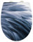 WENKO WC-Sitz Plumes mit Relief-Oberfläche, Toilettendeckel mit Absenkautomatik, aus bruchstabilem Thermoplast, Schnellbefestigung aus rostfreiem Edelstahl, 36,5 x 45 cm, Federn-Motiv