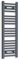 Companyblue 300mm Wide ANTHRACITE Sand Grey Heated Towel Rail Radiator Flat Ladder for Stylish Bathroom (1000mm)