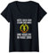 Damen Kult hüte dich vor sturm und wind und ossis die in rage sind T-Shirt mit V-Ausschnitt